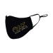 AK Riding Sports Customized Logo 3 Layer Breathable Reusable Safety Cotton Face Mask Black