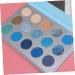 FOMIYES 15 Glitter Eye Shadow Makeup Eyeshadow Woman Eyeshadow Compact Eyeshadow Palette Miss Metal Mirror 1 count (Pack of 1) Blue - Buy Online on GoSupps.com