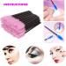 50 Pieces Disposable Eyelash Brushes Mascara Wands Eyelash Eyebrow Applicator Cosmetic Makeup Brush Tool Kits (Black/Pink) black / pink - Buy Online on GoSupps.com