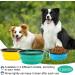 Lomug 3-Piece Foldable Travel Dog Bowl Set - 350ml Safe Bowls for Cats & Dogs - Includes Carabiners - Yellow Light Green Light Blue - Buy Online on GoSupps.com