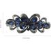 FRCOLOR Flower Crystal Rhinestones Hair Barrettes French Jewelry Hair Clip Luxury Glitter Sparkly Jeweled Hair Clips Fashion Spring Clip for Women Girls Hair Styling Accessories Dark Blue - Buy Online on GoSupps.com