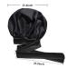 Kenllas Large Satin Silk Bonnet for Women - Black Sleep Cap for Curly Hair Care - Buy Online on GoSupps.com