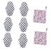Exceart ladies bandage 1 set of 8 pieces of menstruation pads and storage pockets washable reusable Menstrections sanitary napkin cloth for women and girls (the bag is accidentally color)