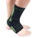 1pc Silicone Ankle Brace Ankle Support for Running Ankle Pads Ankle Sleeve Brace for Sprained Ankle Black Green 1
