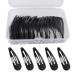 50 pieces hair clips girls 5 cm metal small hair clip mini hair clips for children girls women (black)
