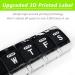 Weekly Pill Organizer - Remtise Am/Pm Daily Case for Vitamins & Supplements | 7-Day Push Button Medicine Box (Black & White - Buy Online on GoSupps.com