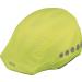ABUS rain cap for helmets - rain protection with decorative reflectors and elastic band - water-repellent universal size yellow