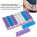 28 Compartment Weekly Pillbox - 7 Day Medicine Organizer with Push Button - Ideal for Vitamins Fish Oil & Supplements - International Shipping Available - Buy Online on GoSupps.com