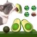Avocado Catnip Wall Ball Cat Toys Catnip ,Snack Healthy Rotatable Treats Toys Kitten Playing Toy,Edible Cat Licking Ball(2PCS) Catnip & Catnip