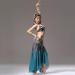 Belly Dance Practice Costume Set - Medium Green Skirt and Tribal Top - Buy Online on GoSupps.com