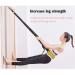 Yoga Fitness Stretching Strap - Improve Flexibility for Rehab Pilates Dance & Gymnastics | Door Flexibility Trainer (Black - Buy Online on GoSupps.com