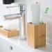 Buy HSTHE Sea Nature Teach Panse - Eco-Friendly Bamboo Tooth Cleaning Cup for Bathroom | Square Natural Design | High-Quality HBT 14x9.5x9.5 cm - Buy Online on GoSupps.com