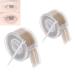 Anjoize Eyelid Lift Eyelid Tape Eye Lift Tape for Droopy Lids Waterproof Eyelid Lifter Strips 600Pairs Transparent Natural Double Eyelid Sticker (Round box-Semiround model)