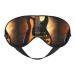 Instrumental Guitar Unisex Elastic Adjustable Buckle Design Blackout Sleep Eye Mask for Home Travel Yoga Office Nap