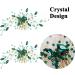 Emerald Green Crystal Hair Vine Wedding Hair Accessory Rhinestone Hair Piece for Bride Bridesmaid Girls - Buy Online on GoSupps.com