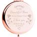 kuukzuuk Birthday Gift for Mom  to My Beautiful Mom Gorgeous Rose Gold Compact Mirror Unique Gifts for Women from Daughter Son  Mom Gift for Birthday Christmas Thanksgiving Gift Idea