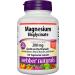 Webber Naturals Magnesium Bisglycinate 200 mg 120 Vegetarian Capsules Easily Absorbable and Gentle On The Stomach Supports Bones Teeth and Muscles Gluten and Dairy Free Vegan
