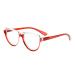 Eyekepper Eyeglasses for Women Reading - Ladies Half Moon Design Readers - Transparent/Red +2.50 Transparent/Red 2.5 Diopters