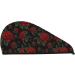 Ultra Plush Microfiber Hair Towel Wrap for Women - Ultra Absorbent Twist Turban for Curly Long & Thick Hair - Perfect Hair Drying Solution - Roses - Buy Online on GoSupps.com