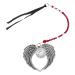 Hohopeti Crystal Pendant Window Decor Retro Home Decor Christmas Zinc Alloy Pendant Commemorate Tree Pendant 39x6.5cm Dark Red