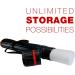 US Art Supply Black Telescoping Drafting Tube - 25-42.5 Length, 3.25 OD, 2.875 ID - Buy Online on GoSupps.com