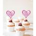 24pcs valentine's day cupcake toppers valentine's day cake decorations (Heart) - Buy Online on GoSupps.com