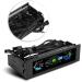 5V-12V Fans Speed Controller with CPU Temperature Sensor | 5-Fans Cooling Drive Bay LCD Panel for Optimal Computer Performance - Buy Online on GoSupps.com
