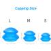 QISEEYA 6-Piece Silicone Cupping Therapy Set for Cellulite & Pain Relief - Professional Studio & Home Use - Blue - Buy Online on GoSupps.com