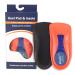 Orthotic Inserts 3/4 Length Plantar Fasciitis Insoles Heel Cushion Arch Support Shoe Inserts Insoles for Women and Men Flat Feet Over-Pronation High Arch Support Heel Spur Foot Pain Relief (L)