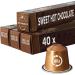 HOT CHOCOLATE Pods | Compatible with Nespresso | 40 Alu Capsules | Perfect for a Delicious Caf Mocha