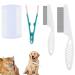4 pieces of animal hair comb magical pet ridge flea comb for cats multifunctional animal hair comb tear stains tear stain removal for pet cleaning hair loss hair and fur