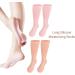 2 Pairs Long Silicone Moisturizing Socks Silicone Pedicure Socks Elastic Spa Pedicure Socks for Dry Cracked Feet Pink and Skin Colour - Buy Online on GoSupps.com
