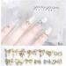KACHIMOO 3D Nail Bows Charms - 24 PCS Alloy Pearl Bowknot Nail Accessory | Women/Girls Nail Decor Set - Buy Online on GoSupps.com