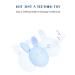 Bunny Eggy Teether - Baby Teething Toy & Rattle for Pain Relief - Blue - Buy Online on GoSupps.com