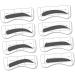 MAGICLULU 96 Pairs 8 Eyebrow Card Kits Eyebrow Makeup Tools Eyeshadow Eyebrow Stamp Eyebrow Trimming Sticker mediumx3pcs As Shownx3pcs - Buy Online on GoSupps.com