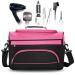 Salon hairdresser handbag professional portable large capacity beauty hairdresser haircut hairdresser salon holder pocket travel bag women pink