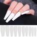 AddFavor 400pc Matte Coffin Press-On Nails Set | Black, White, Pink, Nude - DIY Acrylic Nail Tips for Women & Girls - Buy Online on GoSupps.com