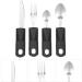 Hemoton Adaptive Utensils Set - Easy Grip Cutlery for Seniors & Disabled | Slipproof & Comfortable Dining Help for Hand Tremors - Buy Online on GoSupps.com