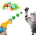 Buy Wllhyf Interactive Cat Toy Ball Launcher - Plush Shooter with 50 Pom Pom Balls for Training & Play - Perfect for Cats - Yellow - Buy Online on GoSupps.com