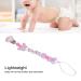 Clip Holder Teething Toy - Washable Cartoon Silicone Clip for Toddlers - Purple Shower Gift - Buy Online on GoSupps.com