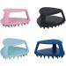 Silicone Face Scrubber Face Exfoliator Cleansing Brush Face Brush with Handle for Men and Women Hair Cleaning Tool Washing Brush Pink - Buy Online on GoSupps.com