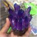 Qpyd Natural Purple Crystal Cluster - Healing Meditation Stone for Energy & Decor | 350-400g - Buy Online on GoSupps.com