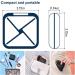 Portable Small Pill Box Organizer - 4 Compartment Travel Case for Vitamins and Medication - Waterproof and Cute Daily Pill Holder - Black - Buy Online on GoSupps.com