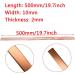 Jonoisax Pure Copper Flat Bar 2PCS - T2 Cu Rectangular Bar 2mm Thickness 500mm Length - Premium Copper Sheet for DIY Projects & Crafting - Buy Online on GoSupps.com
