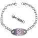 Type 2 Diabetes Women's Medical Alert ID Identification Bracelet + Optional Clasp
