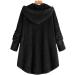 Hanxiulin Oversized Plush Jacket for Women - Warm Lined Transition Coat Casual Fashion Hoodies - Winter Black Quilted Jacket - Size 4L - Buy Online on GoSupps.com