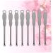 100pcs Stainless Steel Ear Spoons - Silver Ear Cleaner & Wax Curette - Buy Online on GoSupps.com