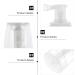 Mobestech Portable Powder Spray Bottle - Transparent PE Talcum Powder Bottle with Random Nozzle Color - Buy Online on GoSupps.com