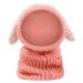 Baby Balaclava Kids Winter Warm Hat Scarf Warm Knitted Hood Hat with Double Pom Pom Design Beanie Caps for Baby Girls Boys Cute Small Bear Winter Hat E-Pink One Size