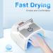 Professional UV LED Nail Lamp 72W - Cordless Gel Nail Dryer with Fan | IMENE Rechargeable Nail Light for Home & Salon Art (White - Buy Online on GoSupps.com